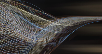 Curved, multicolored light trails on a dark background create an abstract, flowing pattern—an image reminiscent of the dynamic energy and complexity handled by top Chicago lawyers.