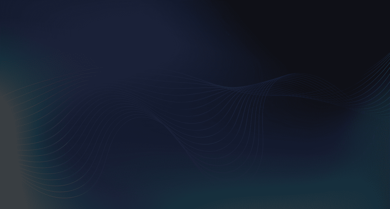 Dark blue background with thin, curved, light blue lines forming abstract wave patterns—ideal for a corporate law office or intellectual property law firm seeking a modern and professional visual identity.