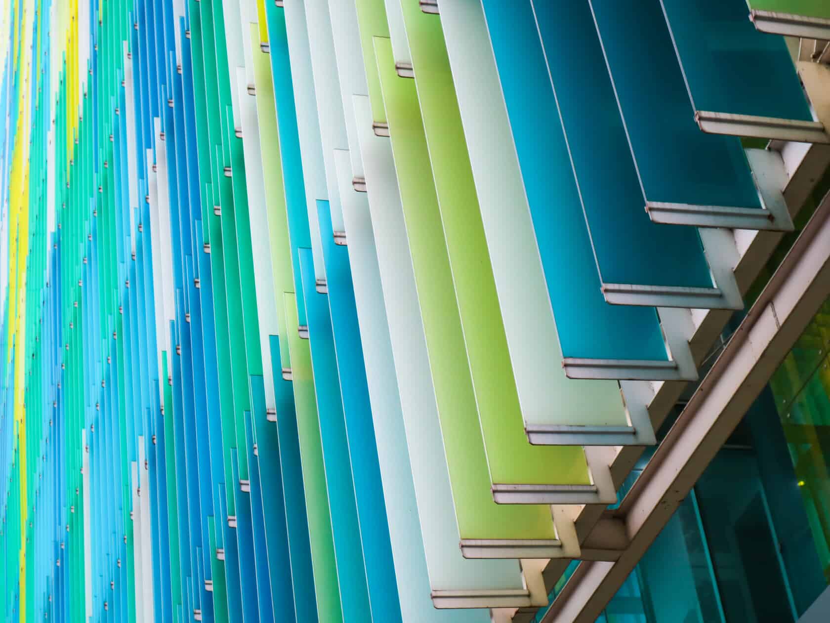 Colorful building facade.