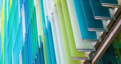 Colorful building facade.