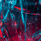 A close up of a broken glass.